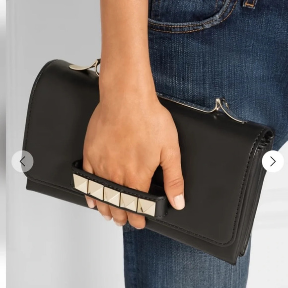 Valentino Nappa Va Va Voom rockstud chain clutch - Picture 1 of 9